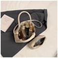 thumbnail image 4 of Bolso de mano para mujer, de gran capacidad, de piel suave, tipo cubo, para ir al trabajo, nuevo bolso bandolera de alta gama 2025, 4 of 5
