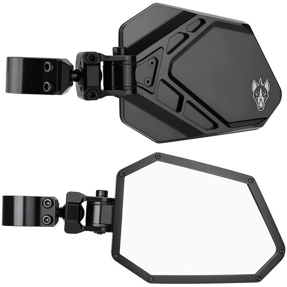 Chupacabra Offroad Cuero Pro UTV Mirrors (set of 2) for 2" OD Tube-Black