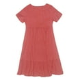 thumbnail image 5 of WTXUE Plus Size Dresses, A-Line Short Sleeve Vestidos Casuales Para Mujer V-Neck, Summer Dress Flowy Casual Skinny Ruffle Dresses Solid Mid-Length Flowy Dresses Women's Plus, Red Size XL, 5 of 7