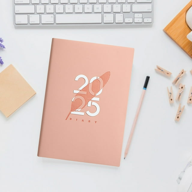 2025 English Schedule Book 365 Day Management Weekly Planner Diary Notepad Notebook Weekly Appointment Book 8.19x5.71in