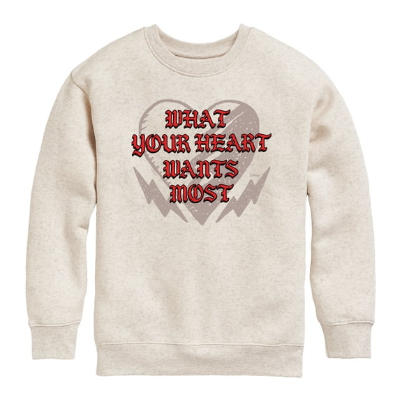 Descendants - What Your Heart Wants Most - Youth Boys Crew Fleece Sweatshirt
