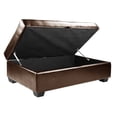 thumbnail image 2 of Atlin Designs Ottomane de Rangement en Marron, 2 of 4
