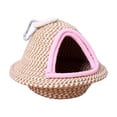 thumbnail image 2 of Nido de Peluche Colgante para Loros y Aves Pequeñas: Acogedora Casita para Dormir con Diseño de Hamaca Tejida a Mano para Jaula, Refugio Interior de Tela Suave para Descansar., 2 of 6