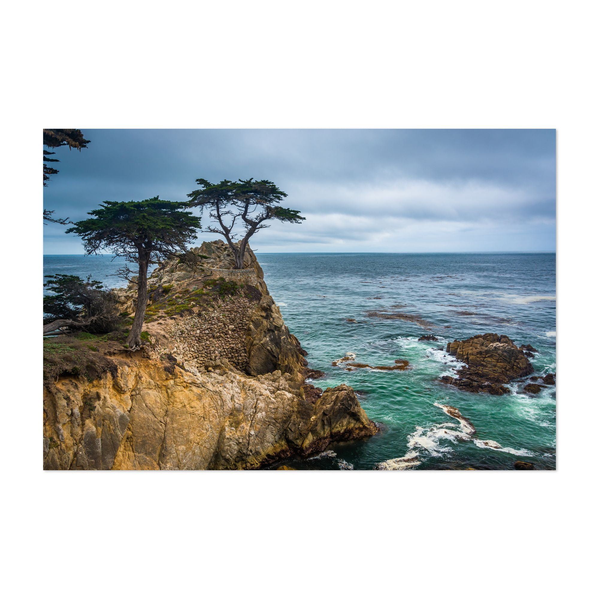 Monterey California Beach 16" x 20" Unframed Wall Art Print Walmart