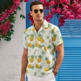 thumbnail image 2 of HAOMEILI Men's Hawaiian Shirt Short Sleeve Floral Button Down Shirts Tropical Holiday Beach Shirts, 2 of 7