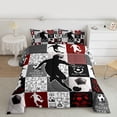 thumbnail image 2 of jejeloiu Boys Soccer Sport Twin Comforter Sets,Football Gamer Bedding Set For Kids Reversible 2-Piece, 2 of 8