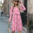 thumbnail image 3 of SCRAWLGOD Dog Paw Maternity Nursing Dresses for Women Breastfeeding Dress Long Sleeve Dress Midi Party Size M Crewneck Ladies Swing Dresses Soft Midi Pregnancy Dresses for Women, 3 of 7
