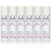 (6 Pack) FDS Hypo Allergenic Feminine Deodorant Spray, Extra Strength - 2 oz Bottle
