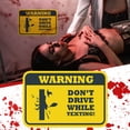 thumbnail image 1 of Cqxid Wall stickers Under $5 Halloween Sticker Wall Sticker Warning Sign Sticker Removable, 1 of 9