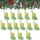 thumbnail image 5 of Árbol de Navidad verde creativo decorado con letras de punto verdes, calcetines colgantes, calcetines colgantes con nombre, bolsa de regalo de Papá Noel para Navidad, 5 of 5