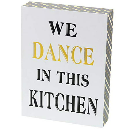 Barnyard Designs We Dance in This Kitchen Decor Box Sign Vintage Primitive Country Wall Art Sign with Sayings 8