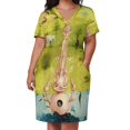 thumbnail image 3 of HD Garden of Eden by H. Bosch H INITION Loose Pocket Dress dresses summer women's summer dress 2025, 3 of 7