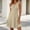 *Beige, variant on ClodeEU Women's Round Neck Sleeveless Mini Dress,Casual Tunic Flowy Swing Dress Army Green,Women's Plus L