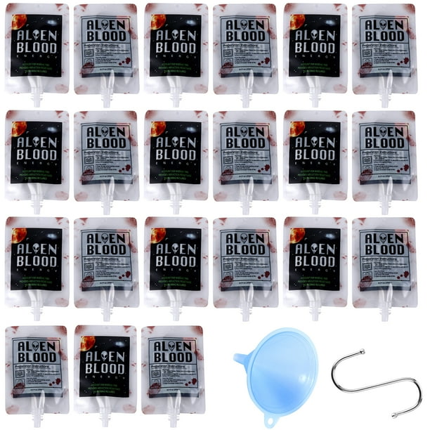 Halloween Blood Drink Party Decorations Drinks Container Adults Iv Food