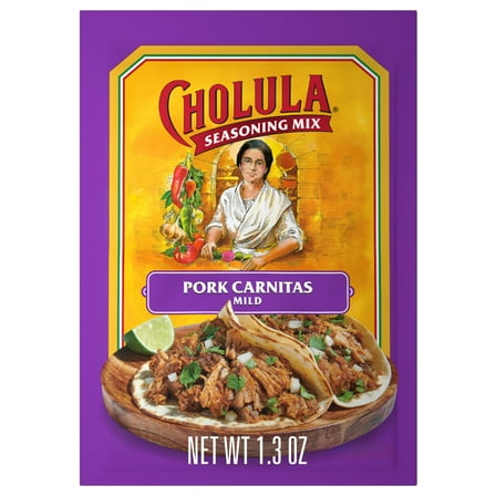 Cholula Pork Carnitas - Mild Seasoning Mix, 1.3 oz Bag