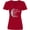 Red, variant on Inktastic I Love You to the Moon & Back. Women's V-Neck T-Shirt