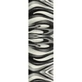 thumbnail image 7 of 2â€™ x 10â€™ Black and Gray Abstract Marble Runner Rug, 7 of 7