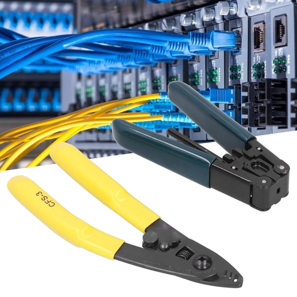 Tijera de revestimiento de cable de acometida de fibra óptica, herramienta de empalme en frío de fibra, herramienta de empalme en frío de fibra, kit de herramientas de empalme en frío de
