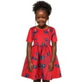 thumbnail image 2 of Summer Dresses For Toddler Girls Kids Baby African Traditional Style Princess Casual Dress Ankara Round Neck A-Line Swing Dashiki Sundress Matching Outfits 3-4 Years, 2 of 7