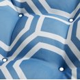 thumbnail image 6 of Duck Covers Water-Resistant 19 x 19 x 5 Inch Indoor Outdoor Seat Cushions, Periwinkle Blue Hexagon, 2-Pack, 6 of 7