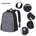 thumbnail image 3 of Balery Purple Butterflies Mochila escolar 3 en 1 para niños: mochila resistente con lonchera térmica y estuche para lápices. Mochila escolar para niños y niñas., 3 of 7