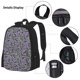 thumbnail image 3 of Balery Purple Butterflies Mochila escolar 3 en 1 para niños: mochila resistente con lonchera térmica y estuche para lápices. Mochila escolar para niños y niñas., 3 of 7
