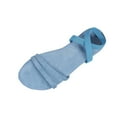 thumbnail image 2 of HAOTAGS Slippers for Women Flat Lace Up Breathable Casual Slip On Sandals Sky Blue Size 7, 2 of 9