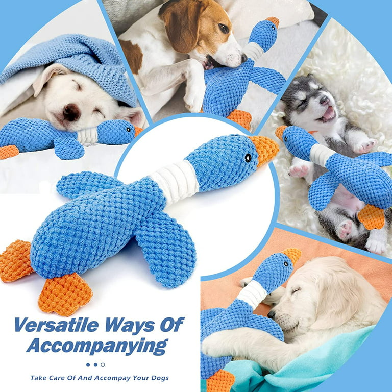 Pet Supplies : Vitscan Upgraded Goose Indestructible Dog Toys for  Aggressive Chewers Small Medium Large Breed, Crinkle Squeaky Plush Dog Puppy  Chew Toys for Teething, Duck Puppy Toys 