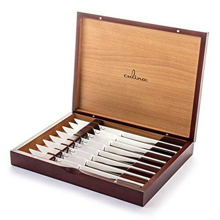 CUL Distributors Culina Steak Knife Collection in Wooden Box (Set of