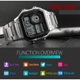 thumbnail image 5 of SKMEI Sport Montre pour Homme en Acier Inoxydable 5ATM Résistante à l'Eau Rétroéclairage Numérique Montre-Bracelet pour Homme Relógio Musculino Chronographe, 5 of 5