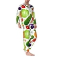 thumbnail image 2 of Balery Vegetables2 Pattern Pajama Sets for Men Long Sleeve 2 Piece Sleepwear Loungewear Sets Soft PJ's with Pockets Long Sleeve Comfy Pj Sets-X-Large, 2 of 7