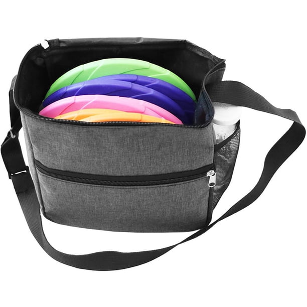 Bolsa de golf de disco, bolsas de hombro capacidad fáciles de llev pa campo de golf al aire libre gris cuadrado Baoblaze Bolsas de golf de disco