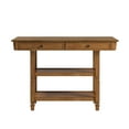 thumbnail image 3 of Weston Home Nora Kitchen Island with 2 Drawers and 2 Shelves, Oak, 3 of 6