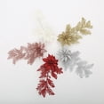 thumbnail image 3 of 5 Pack Christmas Artificial Flowers Decorations Glitter Xmas Flowers and Pine Branches Christmas Tree Wreath Decor for New Year Wedding Holiday Party Ornaments, 3 of 5