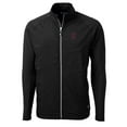 thumbnail image 2 of Men's Cutter & Buck Black Southern Illinois Salukis Adapt Eco Knit Hybrid Recycled Full-Zip Jacket, 2 of 3