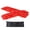 Red + Plastic, variant on Off-Road Traction Boards with Integrated Jack Base – Pair Recovery Tracks Tire Traction Mats for 4WD Mud, Sand, Snow & Rock, Heavy-Duty Offroad Recovery Boards with Storage Bag for Truck, Jeep, SUV
