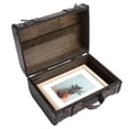 thumbnail image 4 of Ymiko Retro Suitcase,Retro Suitcase Wooden Storage Box Studio Decoration Window Display Photography Props Suitcase,Vintage Luggage Case, 4 of 11