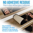 thumbnail image 3 of Slip-Resistant, Non-Adhesive, Durable, Stain-Resistant, Washable 8.5x26 in. Stair Treads to Enhance Safety, Protect Stairs, and Reduce Noise. Black French Fleur De Lis Design, Set of 13, 3 of 7