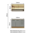 thumbnail image 3 of Cocina Integral Completa Modular Madesa Agata 120cm MG, 3 of 5