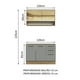 thumbnail image 3 of Cocina Integral Completa Modular Madesa Agata 120cm MG, 3 of 5