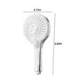 thumbnail image 3 of Fiudx Ofertas flash Artículos en oferta Ducha - Cabezal de ducha de mano de alta presión - Ducha de mano de agua dura de alta presión con 3 modos de pulverización para personas mayores, 3 of 6