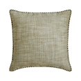 thumbnail image 1 of Fundas de almohada decorativas HomeCentric beige de 50 x 50 cm (20 x 20 pulgadas), con encaje de yute y cojines marroquíes para sofá, diseño contemporáneo con estampado liso, listas para usar con, 1 of 3
