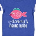 thumbnail image 4 of Inktastic Mommys Fishing Buddy Girls Girls Baby Bodysuit, 4 of 5