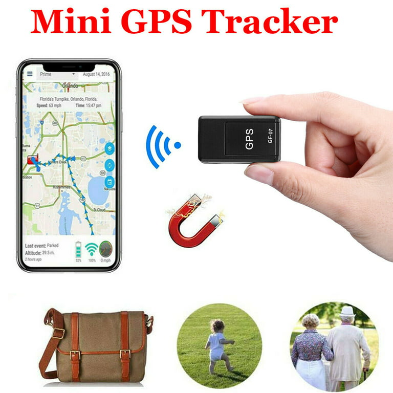 GPS Tracker No Monthly Fee, GF07 Magnetic Mini GPS Real Time Car Locator,  Long Standby Portable Real-Time Positioning Device for Kids Elder Pets