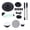 Green, variant on Rupoun Electric Handheld Brush Adjustable Extension Handle Powerful Highly Efficient Labor Saving Electric Spin Scrubber for Bathroom Kitchen 9 Heads White, 17.3 inches / 44 cm