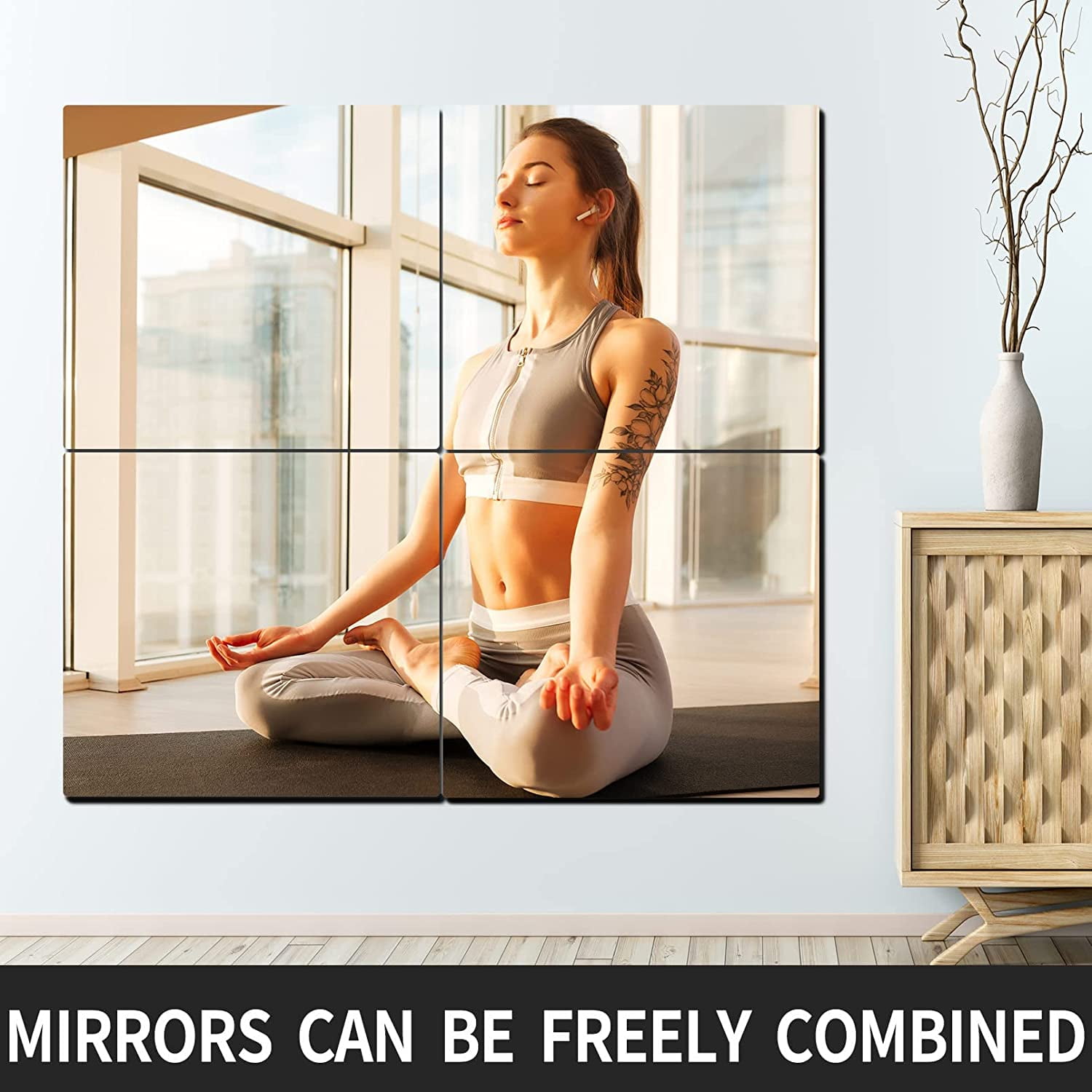 4pcs Acrylic Soft Mirror Circle Mirrors Locker Accessories Aesthetic Acrylic Mirror for Home Removable Wall Stickers Magnetic Locker Wallpaper Flexible Frameless Mirror Sticker 15c A205