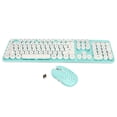 thumbnail image 2 of Combo De Teclado Y Mouse Inalámbrico Keys, 104 Teclas Retro 2.4G Ratón De Teclado Inalámbrico Con Teclas Redondas Y Teclado Numérico, 2 of 8