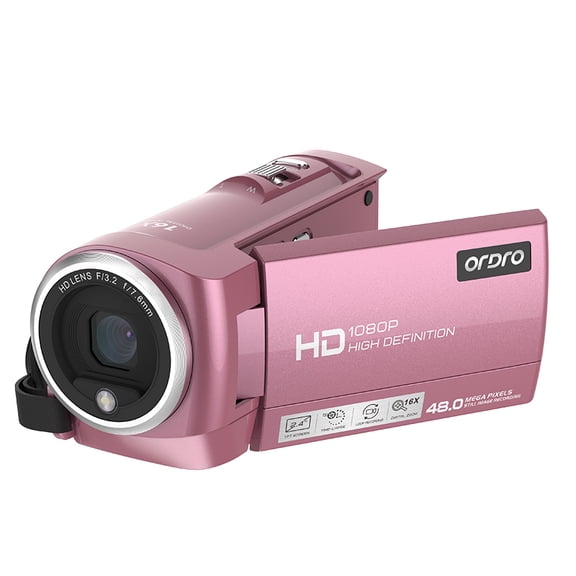 ORDRO Video Camera Digital Camcorder 48MP 16X Zoom Vlogging Camera for YouTube