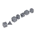 thumbnail image 2 of Juego de dados poliédricos de 7 piezas, dados de juego de rol de Metal con caja de almacenamiento para juegos de mesa, enseñanza de matemáticas, 2 of 9