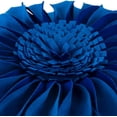 thumbnail image 5 of JWH 3D Royal Blue Round Suede Decorative Sunflower Pillows with Insert for Bed Sofa Couch Decoration 14 inch, 5 of 10